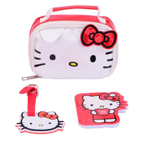 Hello Kitty Playset Bags 11 Cm Kitty Moño Rojo