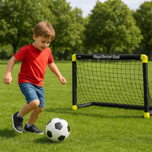 Arco De Fútbol Soccer Goal Plegable Sin Armado