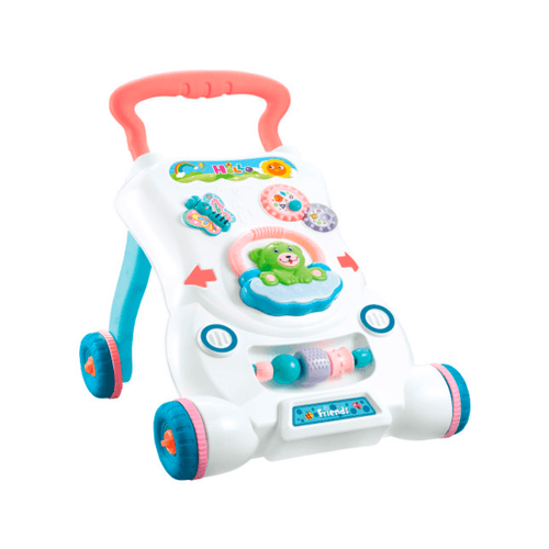 Andador Interactivo con Luz y Sonido Rosa