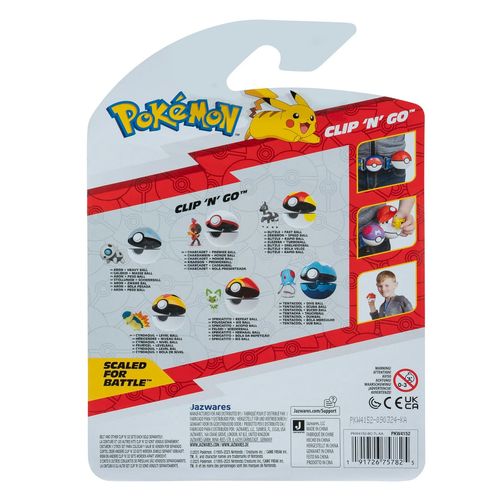 Figura Pokemon Clip N Go Pokebola Tentacool