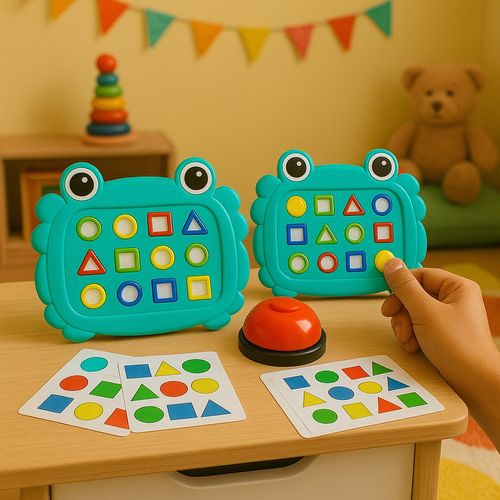 Juego de Encastre Competitivo en Forma de Cangrejo