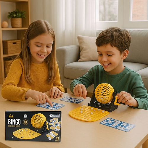 Juego De Mesa Bingo Tradicional Con Bolillero