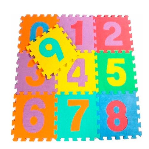 Pisos De Goma Numeros Encastrables 9 Piezas