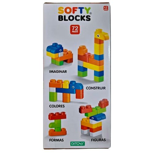 Softy Blocks Bloques Blandos 72 Piezas