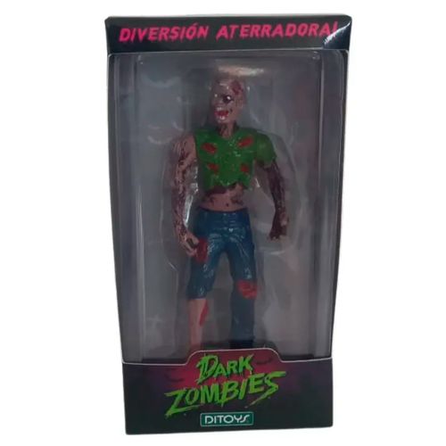 Muñeco Dark Zombies Con Remera Verde