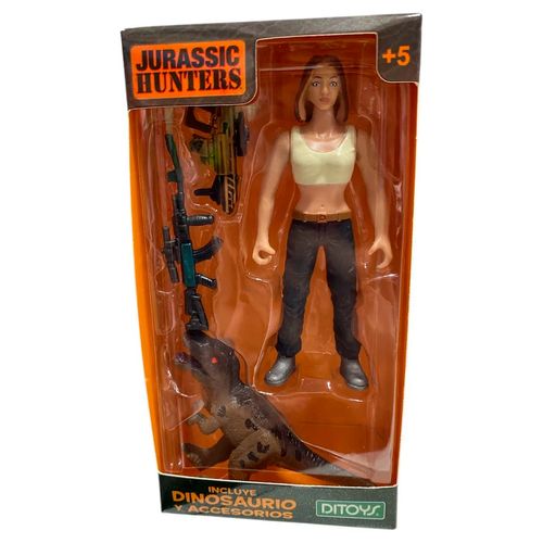 Jurassic Hunters Soldado Y Dinosaurio T-Rex
