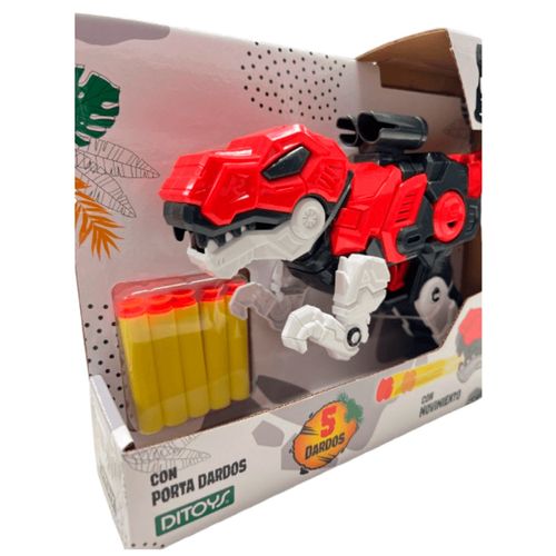 Jurassic Dino Darts Pistola Lanza Dardos Dinosaurio Rex Rojo
