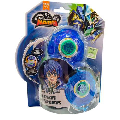 Trompo Infinity Nado Con Lanzador Azul