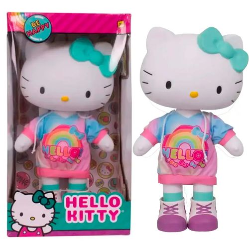 Muñeca Premium Hello Kitty 30 Cm Con Moño Turquesa