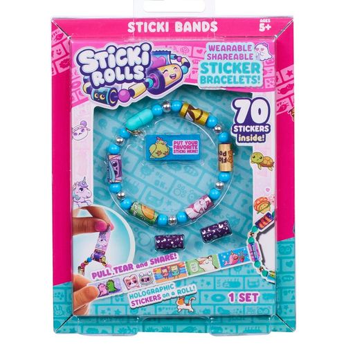 Sticki Rolla Bands Con 70 Stickers Turquesa