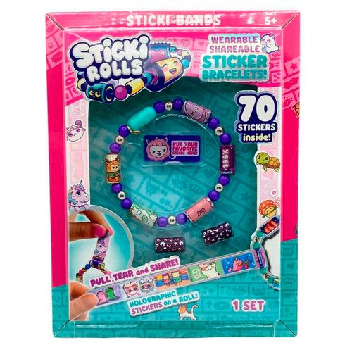 Sticki Rolla Bands Con 70 Stickers Violeta