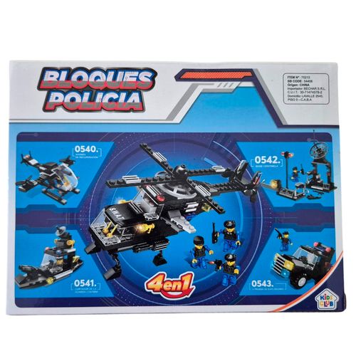 Bloques Helicóptero de Policía 96 Piezas