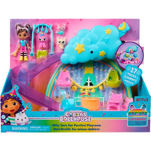 La Casa de Muñecas de Gabby Playset Kitty Care Ear Purrfect Playroom