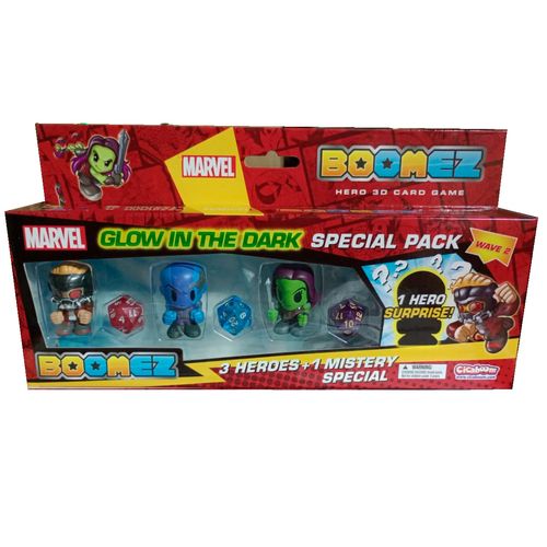 Set Figuras Boomez Marvel X4 Glow in the Dark Gamora