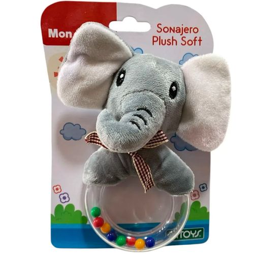 Sonajero Plush Soft Animalitos Multisensorial Elefante