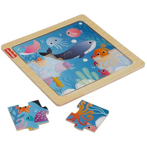 Rompecabezas Fisher Price De Madera 10 Piezas Del Mar