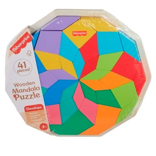 Rompecabezas Mandala Fisher Prince De Madera 41 Piezas