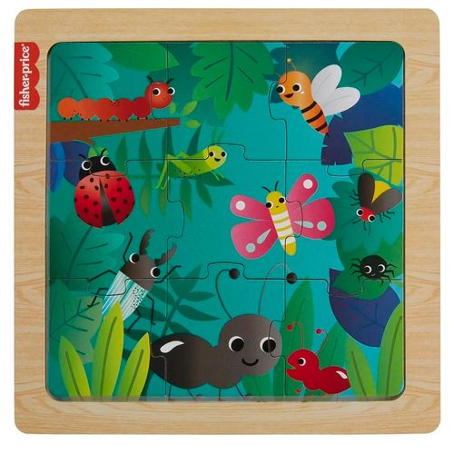 Rompecabezas Fisher Price De Madera 10 Piezas De Jungla