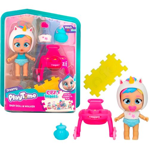 Mini Muñeca Cry Babies Dreamy Playtime Andador con Accesorios