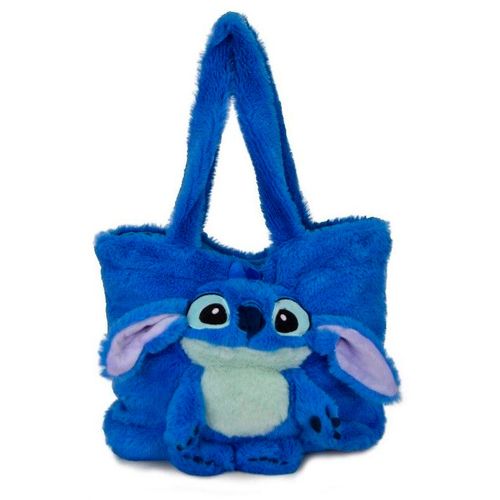 Bolso de Peluche Stitch Azul 28 cm