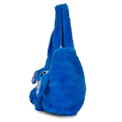 Bolso de Peluche Stitch Azul 28 cm