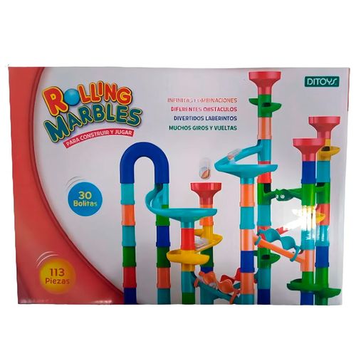 Laberinto Bolitas Rolling Marbles 113 Piezas