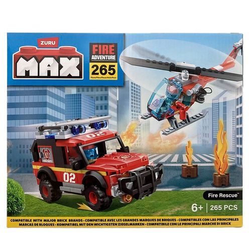 Bloques Max City Box Fire Rescue 265 piezas
