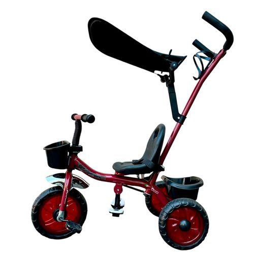 Triciclo Con Manija Doble Canasto y Apoya Pie Fiat 500 Bordo