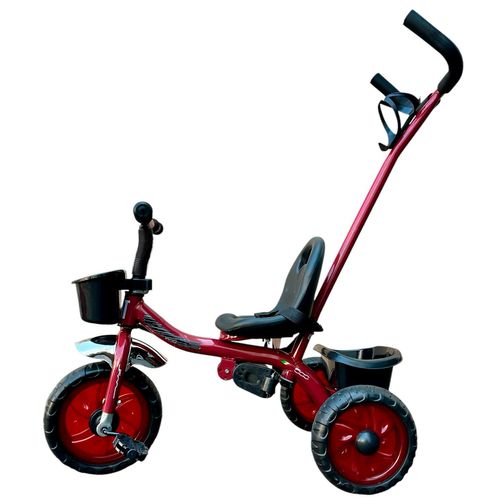 Triciclo Con Manija Doble Canasto y Apoya Pie Fiat 500 Bordo