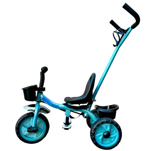 Triciclo Con Manija Doble Canasto y Apoya Pie Aqua Fiat