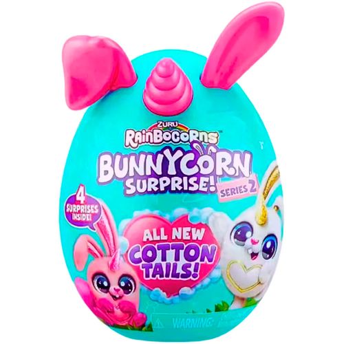 Peluche Sorpresa Huevo Rainbocorns 15cm Bunnycorn Rosa