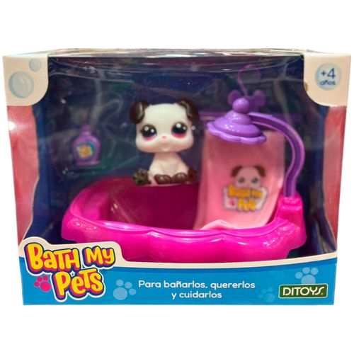 Bath My Pets Para Bañar y Cuidar Blanco Ojos Rosa