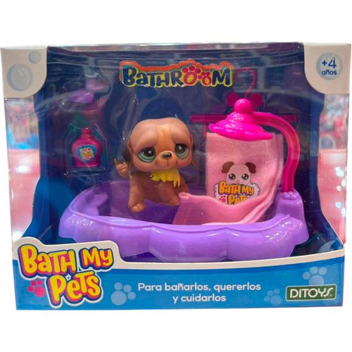 Bath My Pets Para Bañar y Cuidar Maron con Amarillo