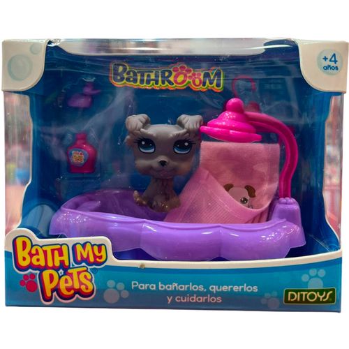 Bath My Pets Para Bañar y Cuidar Gris con Pestañas