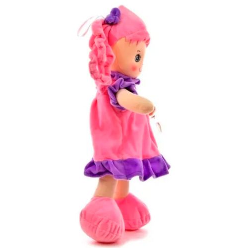 Muñeca Con Musica 40 Cm Rosa