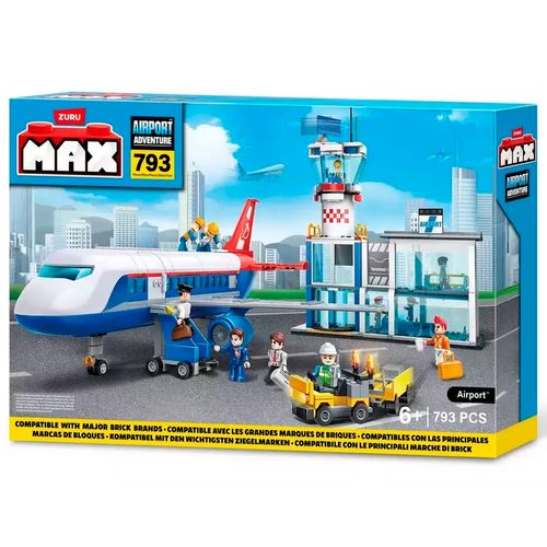 Bloques Max City Box Playset Aeropuerto 793 Piezas