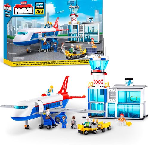 Bloques Max City Box Playset Aeropuerto 793 Piezas