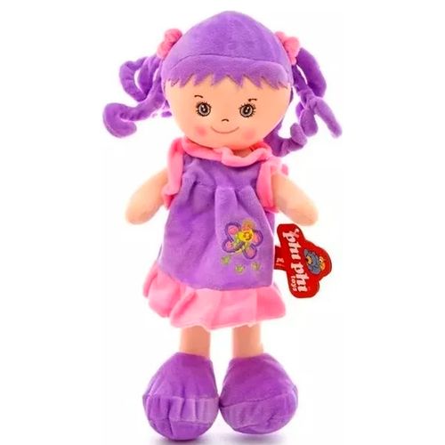 Muñeca De Tela Con Música 50 Cm Violeta