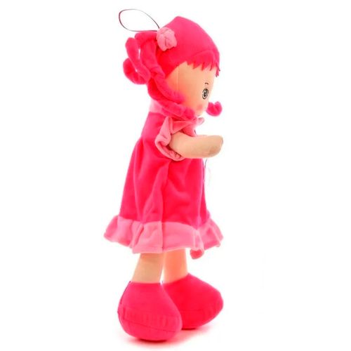 Muñeca De Tela Con Música 50 Cm Fucsia