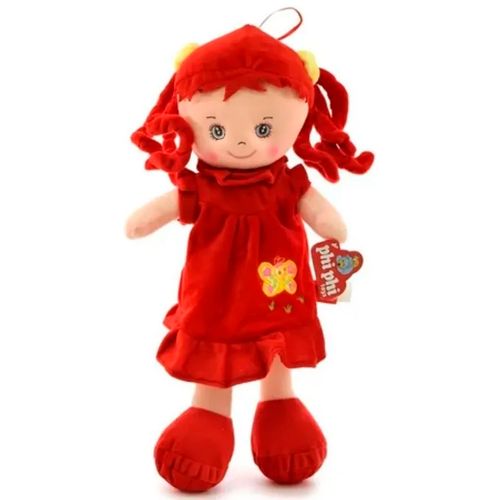Muñeca De Tela Con Música 50 Cm Rojo