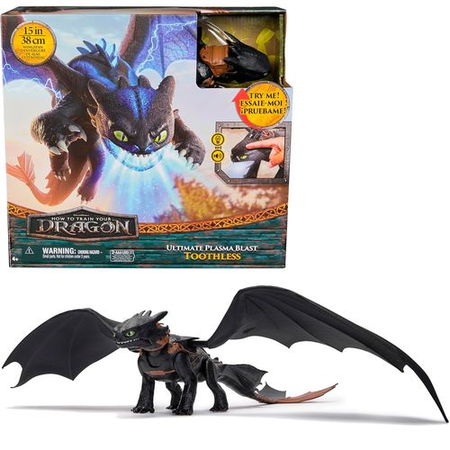 Dragons Figura Toothless Interactivo 15 Cm