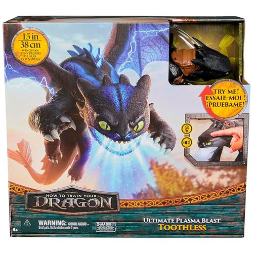 Dragons Figura Toothless Interactivo 15 Cm