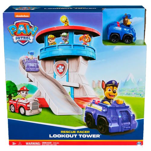 Paw Patrol Patrulla Playset Rescue Racer Look Out Tower