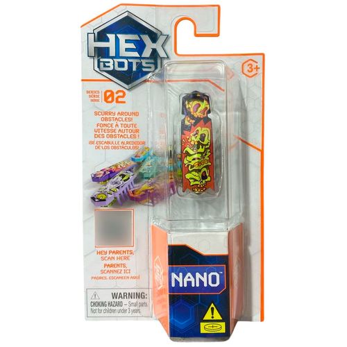 Hex Bots Nano Mini Robot Monstruo Calavera Amarilla