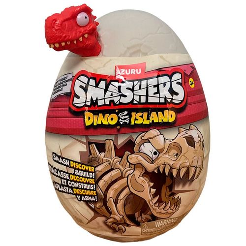 Smashers Dino Island Nano Huevo 6 Sorpresa Rojo
