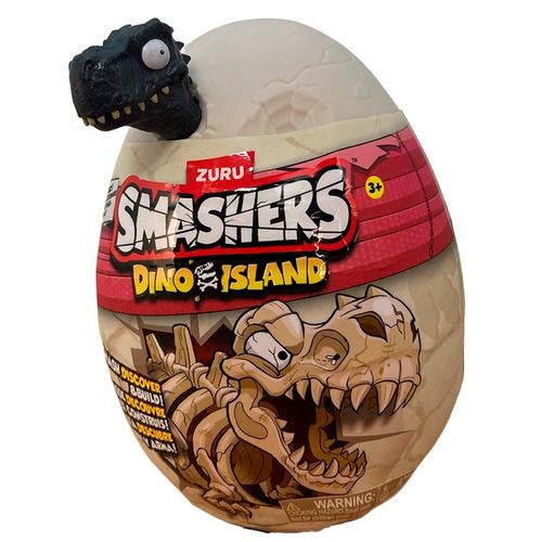 Smashers Dino Island Nano Huevo 6 Sorpresa Negro