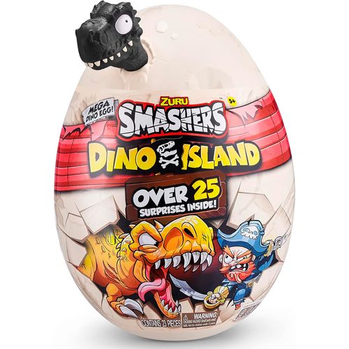 Smashers Dino Island Epic Huevo 25 Sorpresas Negro