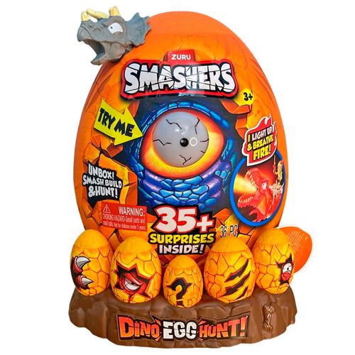 Smashers Dino Egg Hunt Epic Huevo 35 Sorpresas Gris