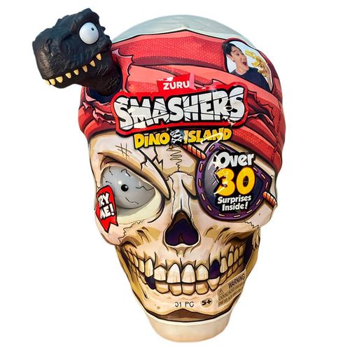 Calavera 30 Sorpresa Smashers Dino Island Giant Skull Negro