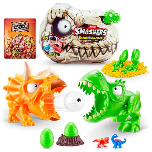 Smashers Dino Island T-Rex Battle 20 Sorpresa Verde